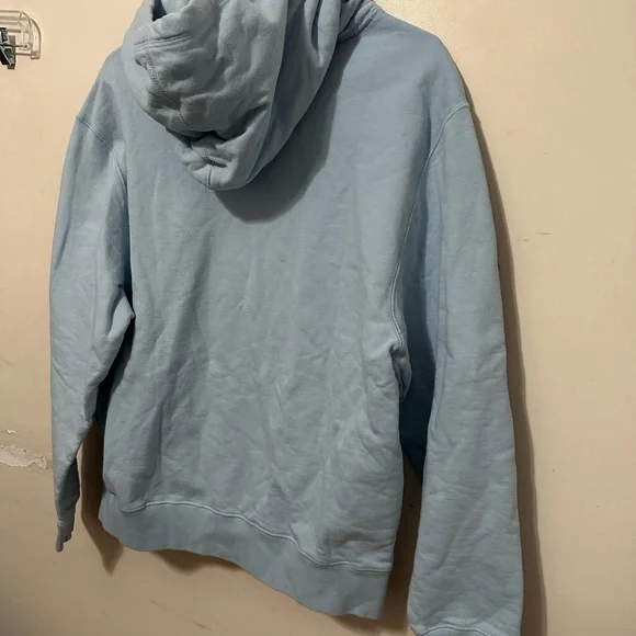 October’s Very Own OVO Chenille Bubble Owl Hooded Sweatshirt Men’s Medium Blue